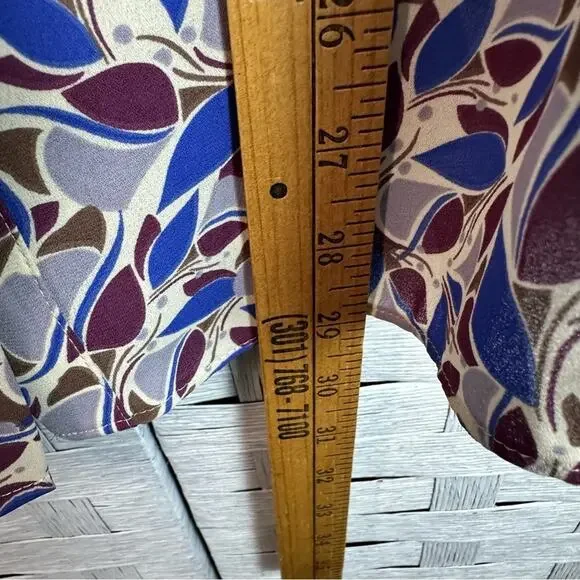 NYDJ pleaded back blouse, bell sleeve feminine evening wear office plus size - Picture 9 of 11